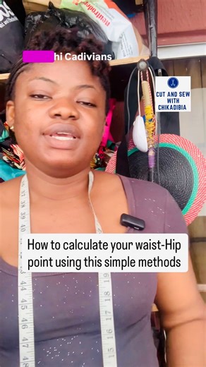 51K views · 1.8K reactions | Simple method on how to calculate your waist - hip point | Sew with Chikadibia | Facebook