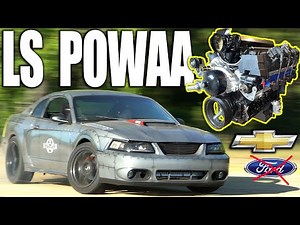 Installing a 550 HP CRATE ENGINE in my Car! LS Swap 99-04 Mustang DRIFT CAR PROJECT IS RUNNING!