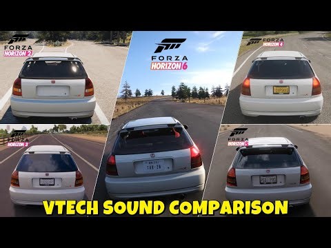 Honda Civic Type R VTEC Sound Evolution | FH1 vs FH2 vs FH3 vs FH4 vs FH5 vs FH6 😱