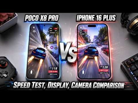 POCO X8 Pro vs iPhone 16 Plus | Speed Test, Display, Camera Comparison