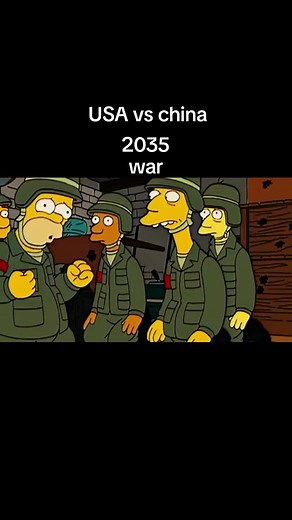 Simpsons War Prediction 2035: USA vs China