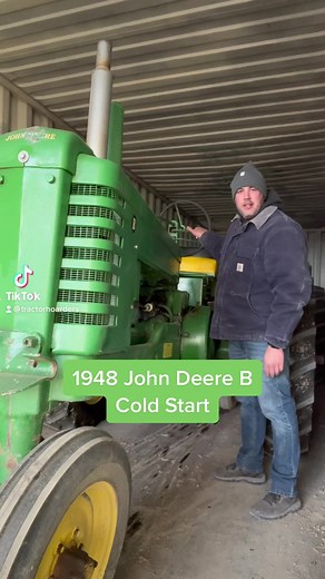 5.6K views · 182 reactions | Old John Deere B Cold Start #tractors #johndeere #coldstart | Tractor Hoarders | Facebook