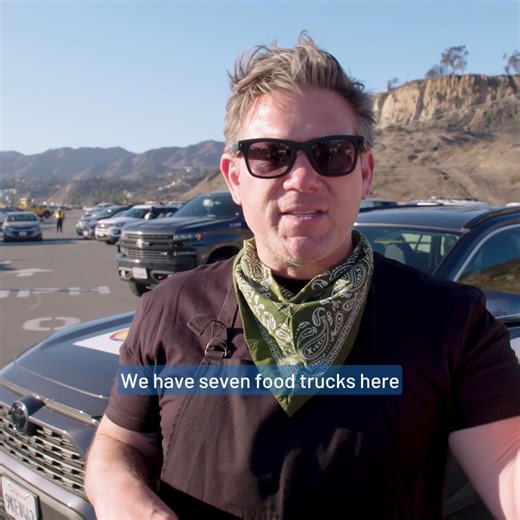 WCK Chef Corps member Tyler Florence quickly joined our teams on the frontlines of the wildfires to ensure first responders have access to nourishing food to sustain their efforts. Firefighters are battling the blazes under challenging conditions, often with no time to stop and eat. We’re making sure warm meals are ready when they return to recover. #ChefsForCalifornia | World Central Kitchen