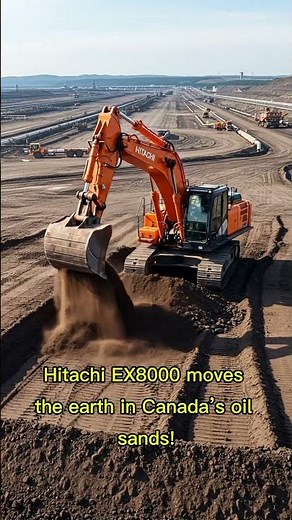 Hitachi EX8000 – Canada’s Largest Oil Sands Excavator! #shorts