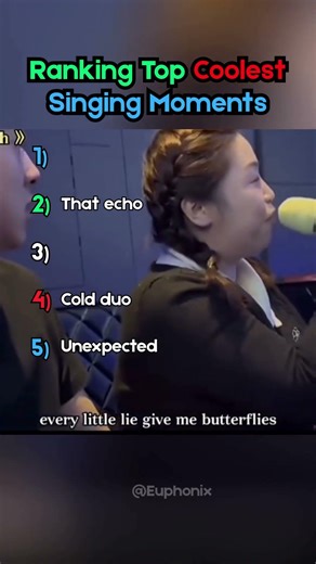 Ranking Top Coolest Singing Moments #music #shorts #singing