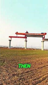 Watch How a Bridge Launcher Builds an Elevated Bridge!#engineering #construction