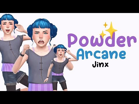 Powder Arcane ✨ Jinx: Create a Sim | The Sims 4