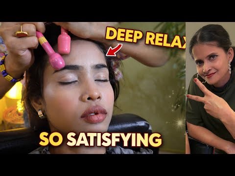 Most Satisfying Head Massage From Cosmic Lady | Neck & Ear Ultra Tissues Massage