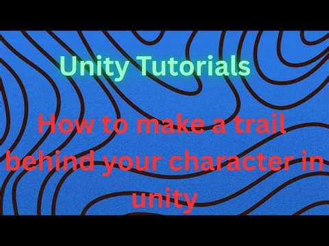 How to make a trail behind your 2d character in Unity 6.3 and lower