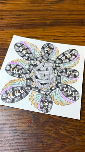 66K views · 435 reactions | Amazing And Relaxing Zentangle Pattern | Drawing Tutorial For Beginners #zentangle #doodle #zendoodle #art #zenart #mindfulart #trending #viral #easyart | Easy Art | Facebook