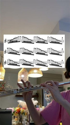 Flute daily fingering exercises