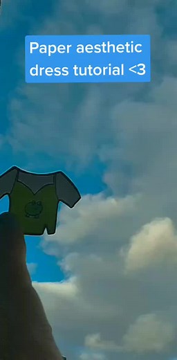 Paper Aesthetic Dress Tutorial