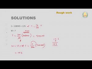 QUANTITATIVE APTITUDE SOLUTIONS - PERCENTAGES - Episode 3