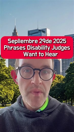 If you’re heading into a disability hearing, these are the exact words that can help the judge understand your reality. You don’t need legal jargon—just the truth, told clearly. If any of these apply to you, don’t be afraid to say them. #ssa #disability #ssi #disabilitybenefits #Socialsecuritydisability #ssdi #disabilitylawyer #socialsecurity