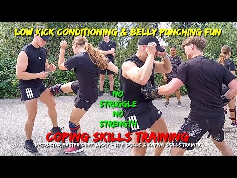 Getting Belly Punches | Leer Low Kicks Incasseren | Stomach Conditioning | Coping Skills Training