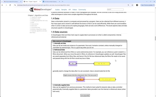 1.5 Data Sources in Grasshopper