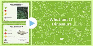 What Am I? Dinosaurs Interactive PowerPoint Game