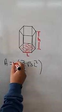 Area superficial de un prisma hexagonal de lado L📌Area de un prisma hexagonal🏆Millermatematicas