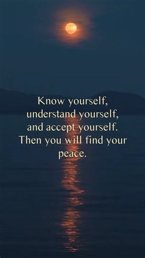 How to Actually Find Peace (Know, Understand, Accept Yourself)
