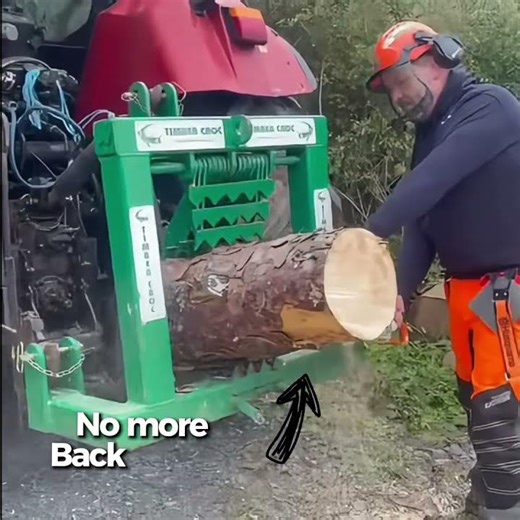 The New Standard in Timber Processing: TimberCroc 3-Point Linkage (Cat 2) #timbercroc #sawhorse