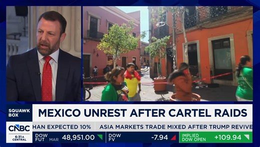 Starting off on CNBC’s Squawk Box ahead of President Trump’s State of the Union tonight: | Senator Markwayne Mullin