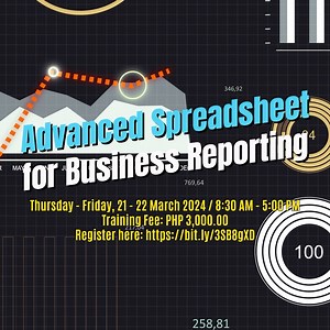 Level up your spreadsheet skills! Join us for our Advanced Spreadsheet for Business Reporting training on March 21-22, 2024. Dive deep into data analysis, visualization, and reporting techniques that will supercharge your business insights. Don't miss out! Register now: https://bit.ly/3SB8gXD #TrainingForNationBuilding #TheFutureOfTraining | DTI.Philippine Trade Training Center - Global MSME Academy | Facebook