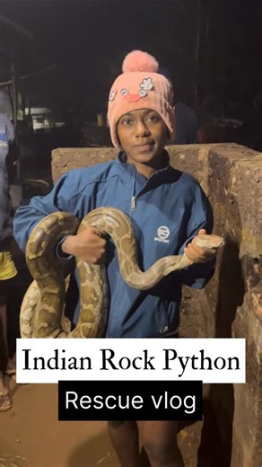 Ketaki sawant | travel and daily vlogs on Instagram: "Indian rock paython rescue vlog"