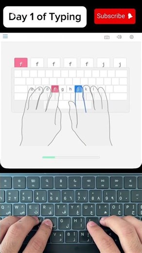 Day 1 of Typing #typing #typingskills #keyboard