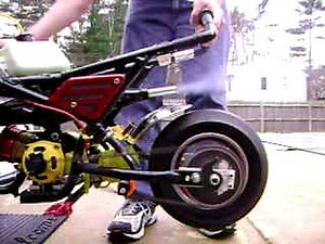 49cc CAG pocket bike with full upgrades running