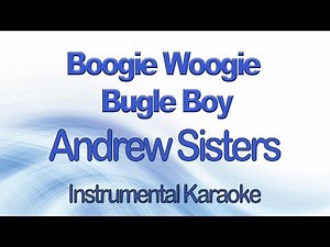 Boogie Woogie Bugle Boy - Andrew Sisters Bette Midler Instrumental Karaoke with Lyrics
