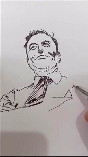🚀 Elon Musk Pencil Drawing | The Visionary Behind Tesla & SpaceX 🔥