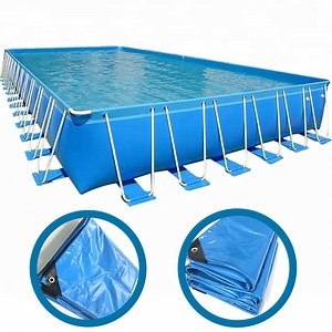 [Hot Item] Litong Factory Direct Waterproof Customized Blue Biofloc PVC Tarpaulin Tank Tear Resistance Fish Pond Tarpaulin 4000L Swimming Pool