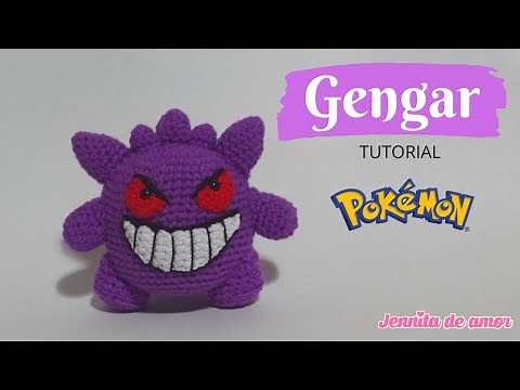 GENGAR 2 Parte y Final- Amigurumi Tutorial Pokémon