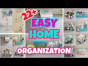 22+ EASY DOLLAR STORE DIY HOME ORGANIZATION IDEAS AND HACKS
