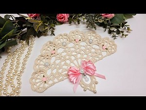 Easy Crochet Fan Decor Tutorial - Crochet With Any Yarn