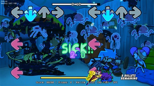 FNF 错误化模组 Pibby Corrupted V1.5 更新 海绵宝宝 周目 全流程演示