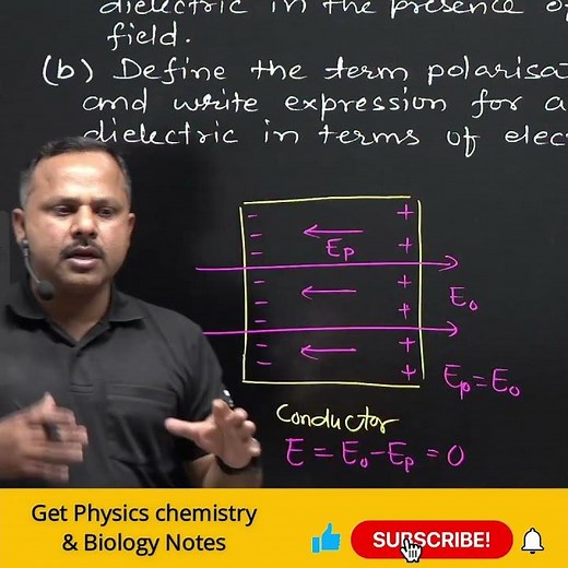 Polarization ofConductor and Dielectric in Electric field | 12 Physics #cbse #umeshrajoria