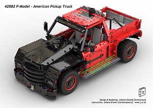 LEGO MOC-52169 42082 P-Model  -  American Pickup Truck (Technic 2020)
