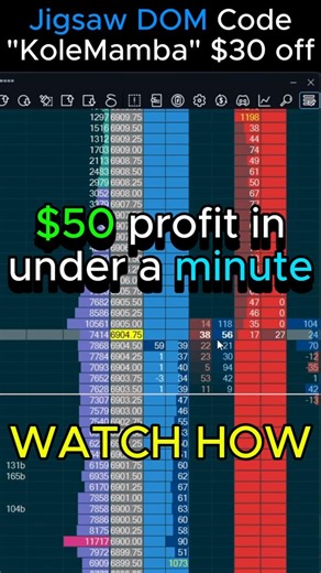 +$50 I Nailed This Entry Thanks to Jigsaw DOM 💵 #trading #livetrading #trader
