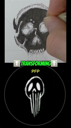Transforming Profilepicture into Comicart👻 #comicart #timelapse #pfp #drawingmyfollowers #horror