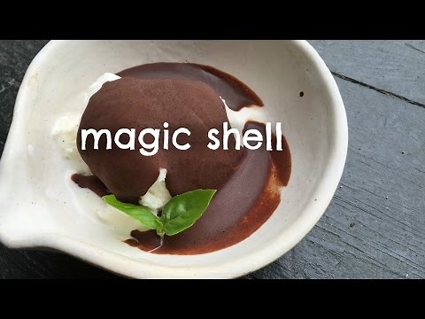 How to Make Magic Shell -Self-hardening Chocolate Sauce Recipe