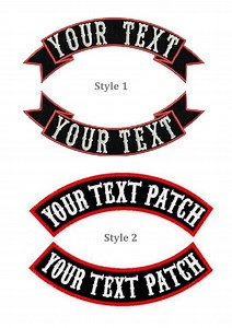 Custom Rockers Top or Bottom, Name Tag, MC Patch, Rank Tag Custom - Etsy