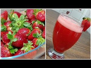 How to make Strawberry Juice | Healthy and yummy Strawberry Juice Recipe by Zarmina's Kitchen