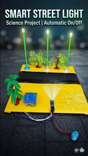 Smart Street Light using ldr module without Arduino #shorts #tech #robotics #youtube #trending #diy