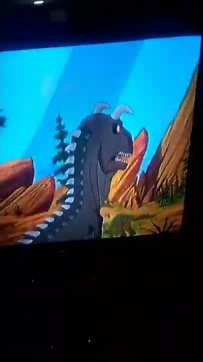 the land before time XIV : journey of the brave . horned sharptooth scenes skillet monster