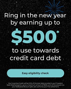 Start 2025 the right way - get up to $500* to start crushing credit card debt. 🎉 | Union Plus
