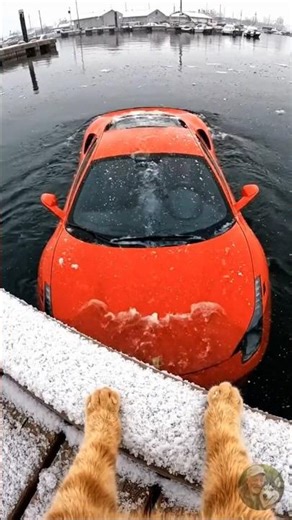 He Kicked the Fish… Cat let him lost His Car 🐕💥 #rescue #rescueanimals #rescuecat