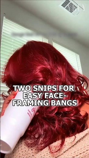 Two Snips for Easy Face Framing Bangs