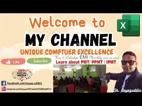 CREDIT CARD EMI CALCULATION IN MICROSOFT EXCEL #microsoftexcel