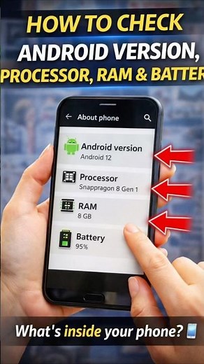 How to Check Android Version, Processor, RAM & Battery 📱 | Know Your Phone Specs